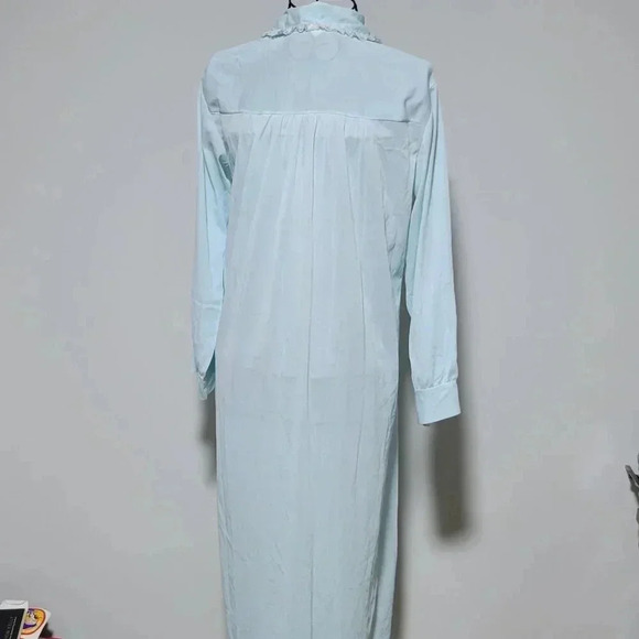 Philmaid Nightgown Small Women's Vintage Baby Blue Nylon USA - Picture 3 of 4